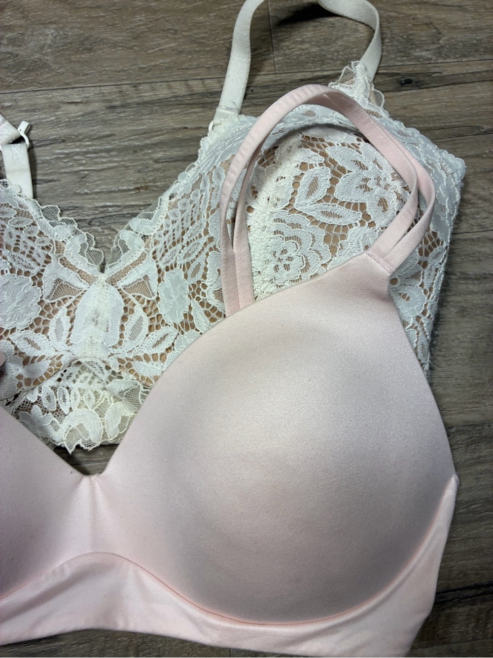 Aerie 2 Wirefree Bras Real Happy Lace Wireless Sunnie Wireless - Picture 4 of 11